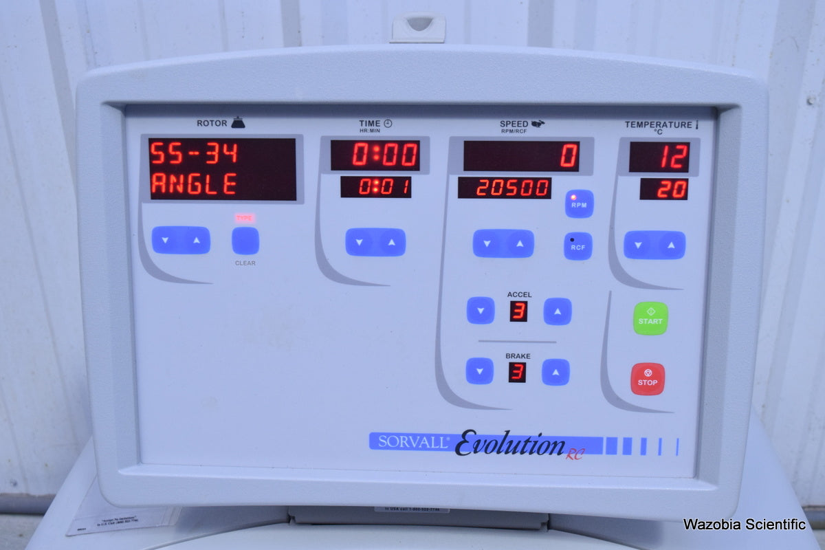 SORVALL EVOLUTION RC REFRIGERATED CENTRIFUGE WITH SS-34 ROTOR