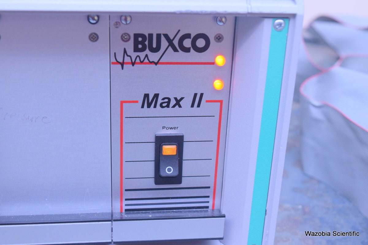 BUXCO MAX II STRAIN-GAGE PREAMPLIFIER WITH ADA-PC ADAPTER ADP-2003