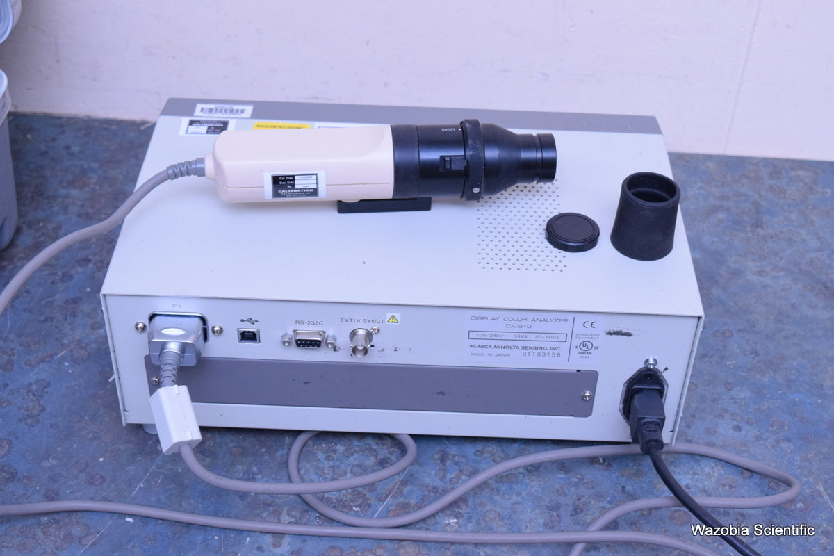 MINOLTA DISPLAY COLOR ANALYZER CA-210 WITH U-PROBE LUMINANCE CDM2