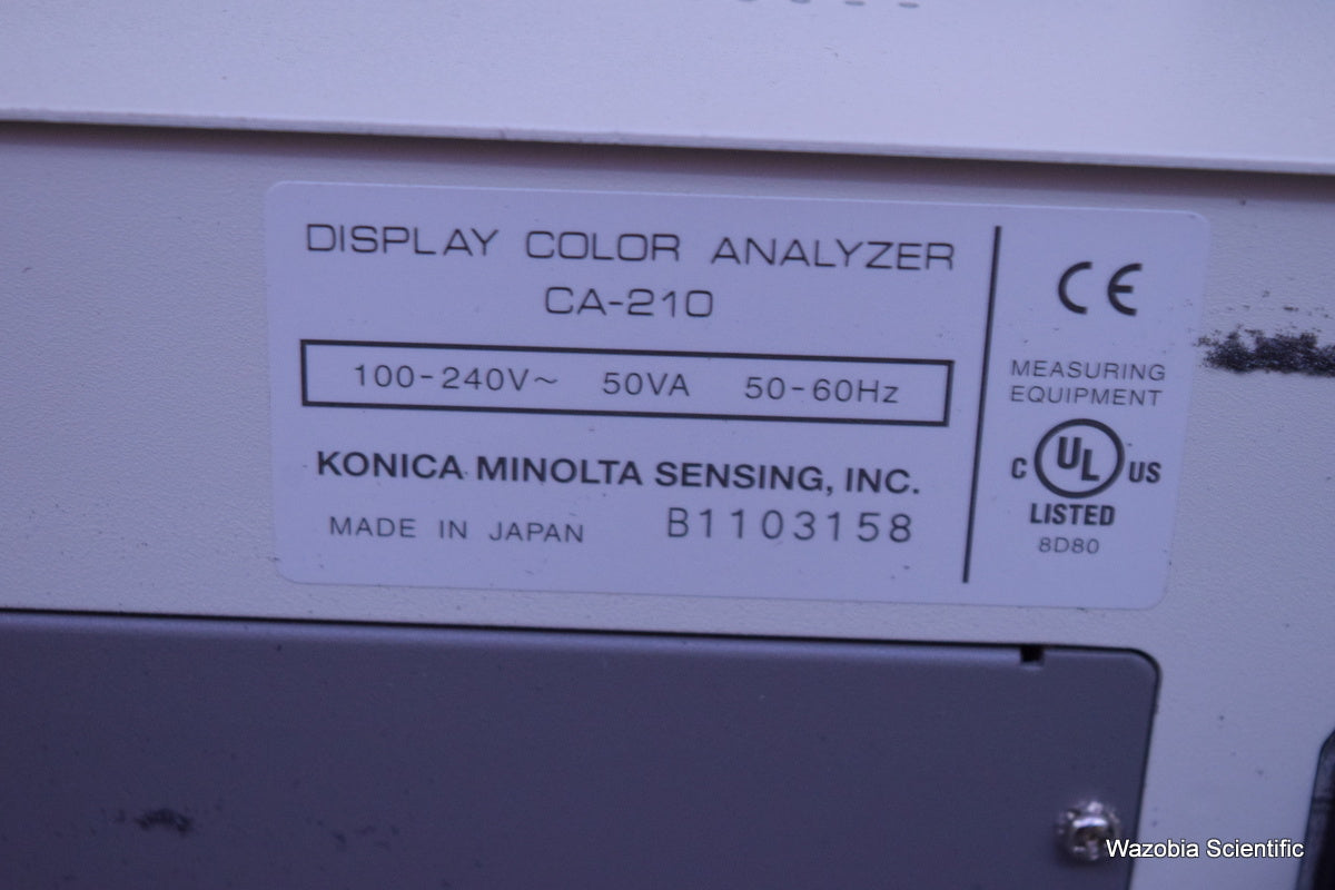 MINOLTA DISPLAY COLOR ANALYZER CA-210 WITH U-PROBE LUMINANCE CDM2