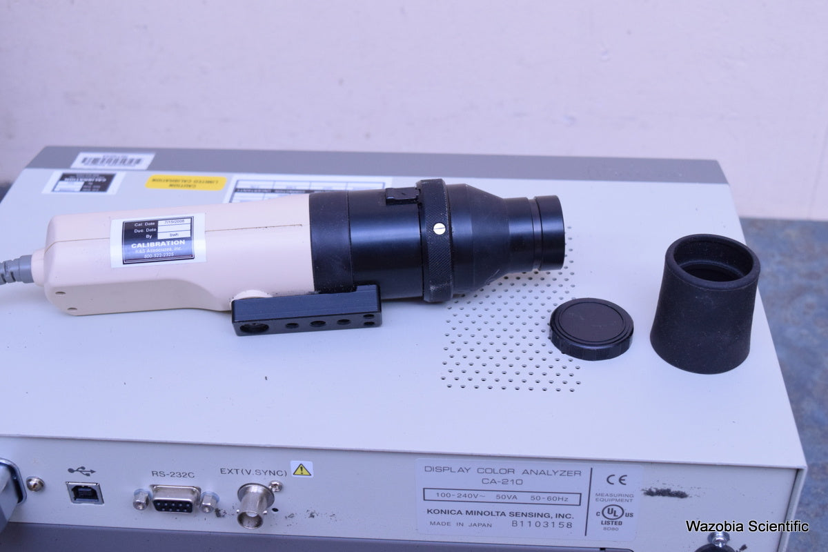 MINOLTA DISPLAY COLOR ANALYZER CA-210 WITH U-PROBE LUMINANCE CDM2