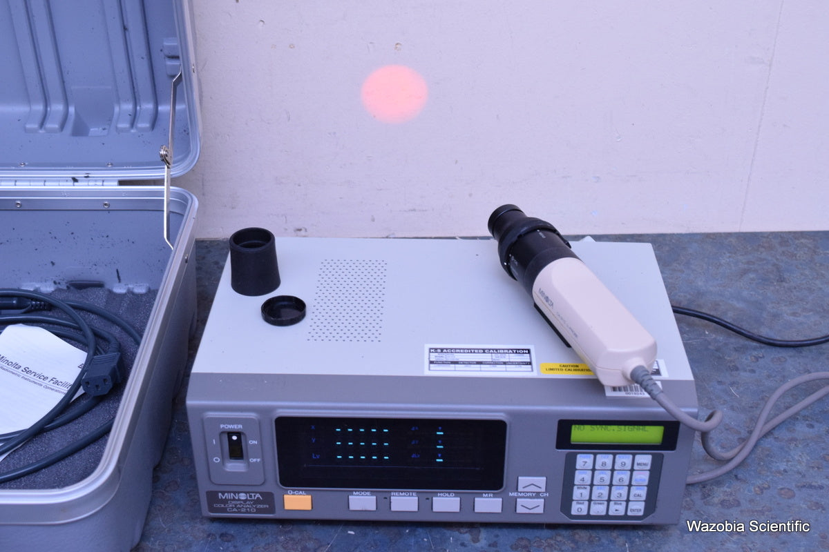 MINOLTA DISPLAY COLOR ANALYZER CA-210 WITH U-PROBE LUMINANCE CDM2