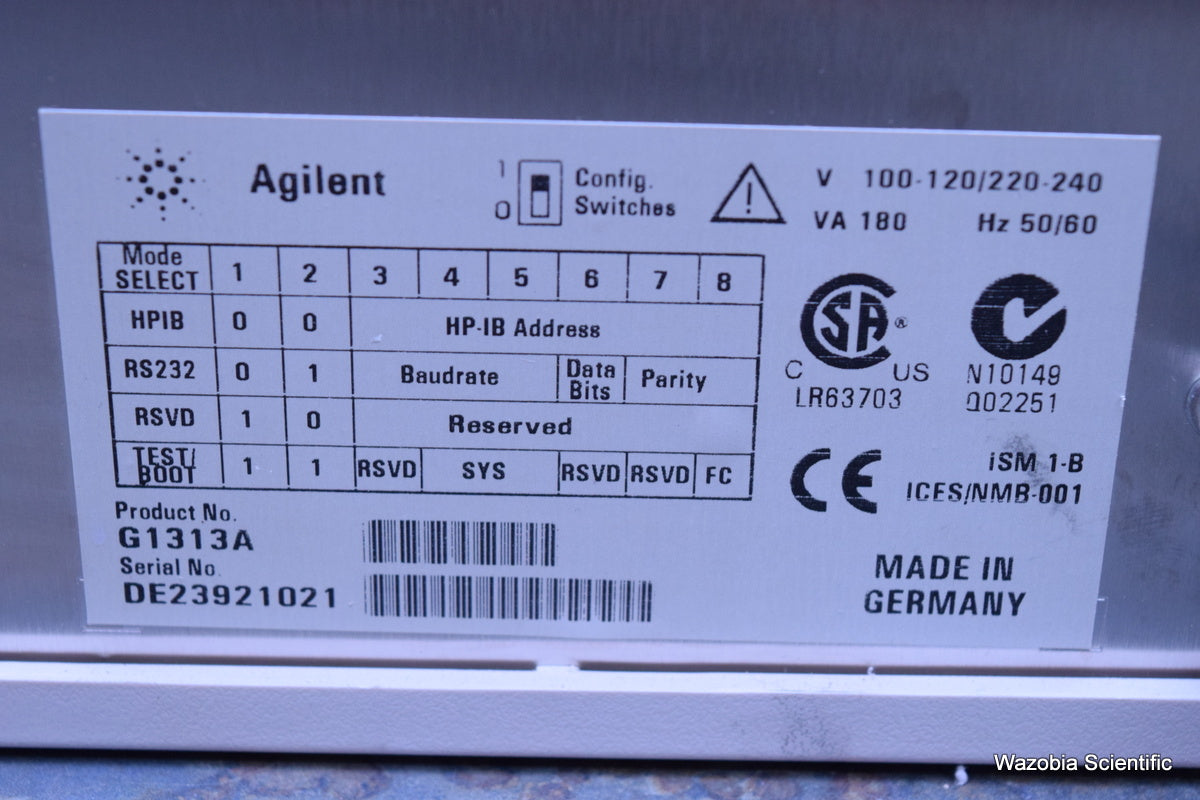 AGILENT 1100 G1313A ALS AUTOSAMPLER  HPLC