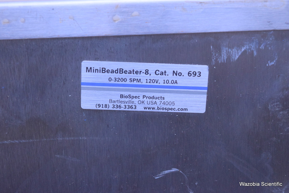 BIOSPEC MINI BEADBEATER-8 693 CELL DISRUPTOR HOMOGGENIZER