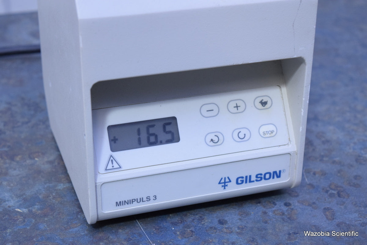 GILSON MINIPULS 3 VARIABLE SPEED PERISTALTIC PUMP FOR CHROMATOGRAPHY