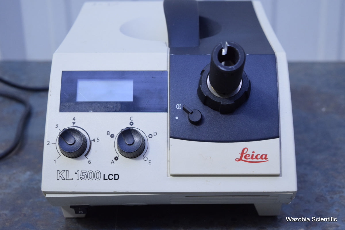 LEICA SCHOTT KL 1500 LCD FIBER OPTIC LIGHT SOURCE ILLUMINATOR