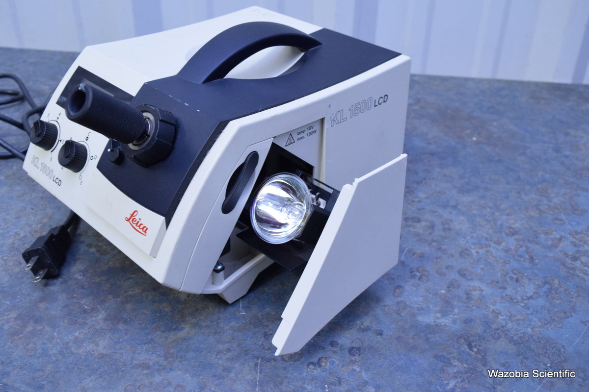 LEICA SCHOTT KL 1500 LCD FIBER OPTIC LIGHT SOURCE ILLUMINATOR
