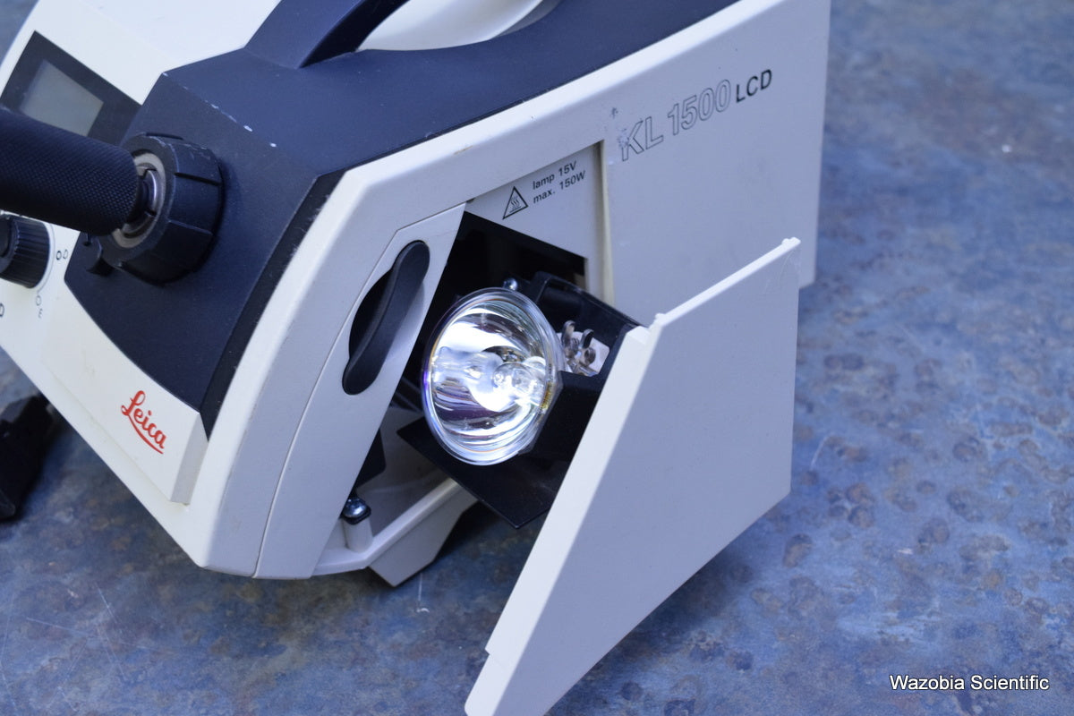 LEICA SCHOTT KL 1500 LCD FIBER OPTIC LIGHT SOURCE ILLUMINATOR