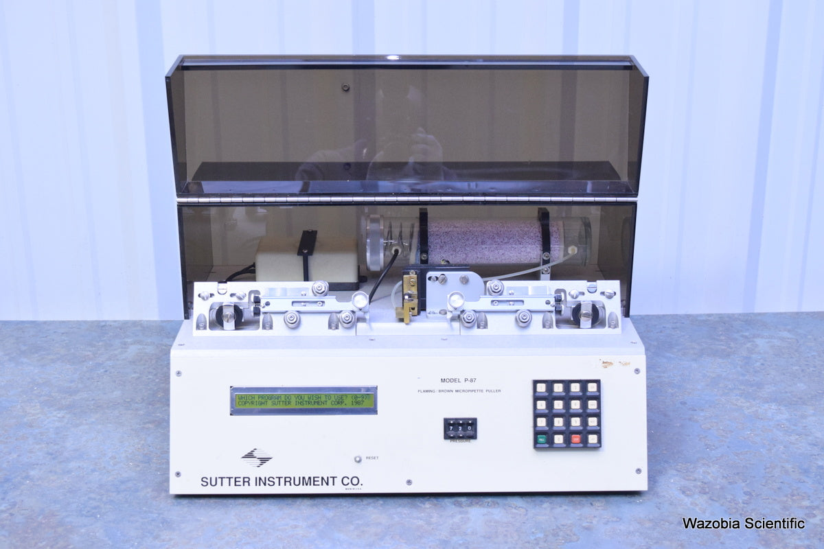 SUTTER INSTRUMENT MODEL P-87 FLAMING BROWN MICROPIPETTE PULLER