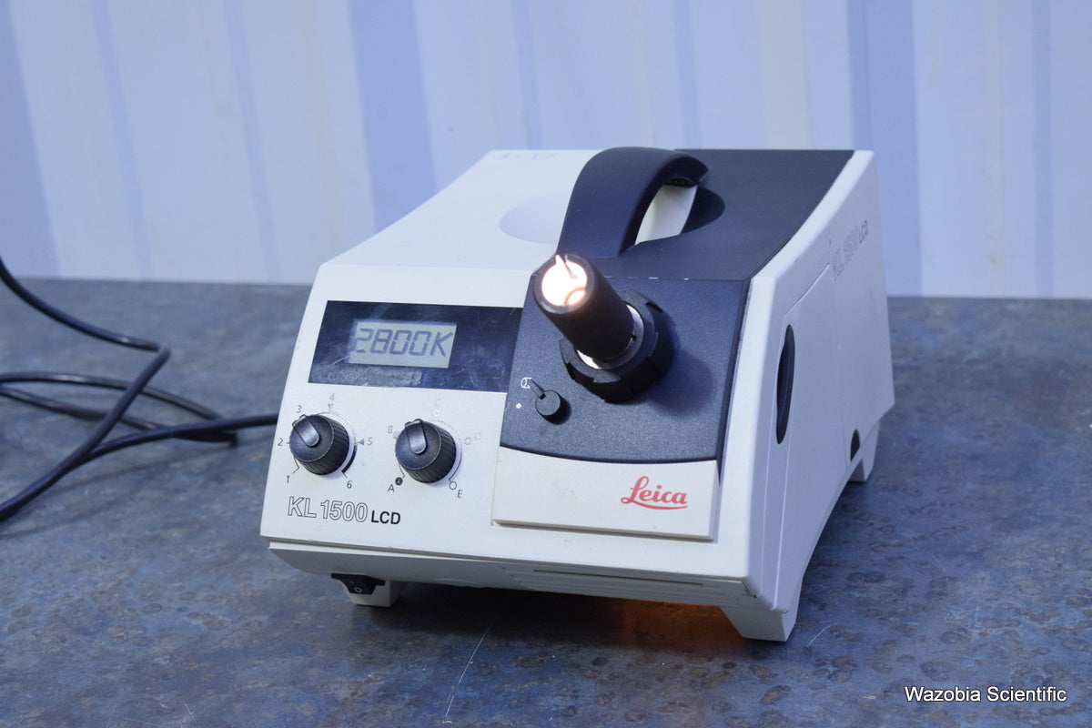 LEICA SCHOTT KL 1500 LCD FIBER OPTIC LIGHT SOURCE ILLUMINATOR
