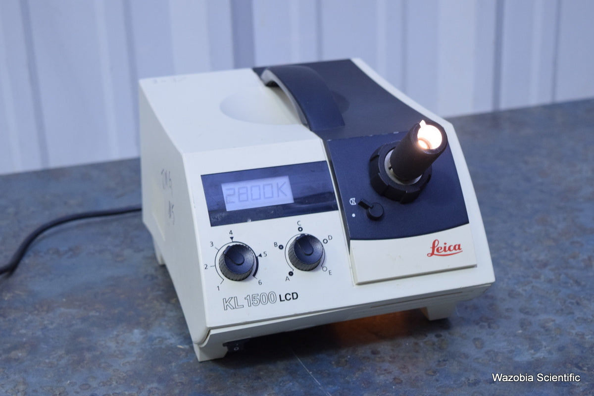 LEICA SCHOTT KL 1500 LCD FIBER OPTIC LIGHT SOURCE ILLUMINATOR