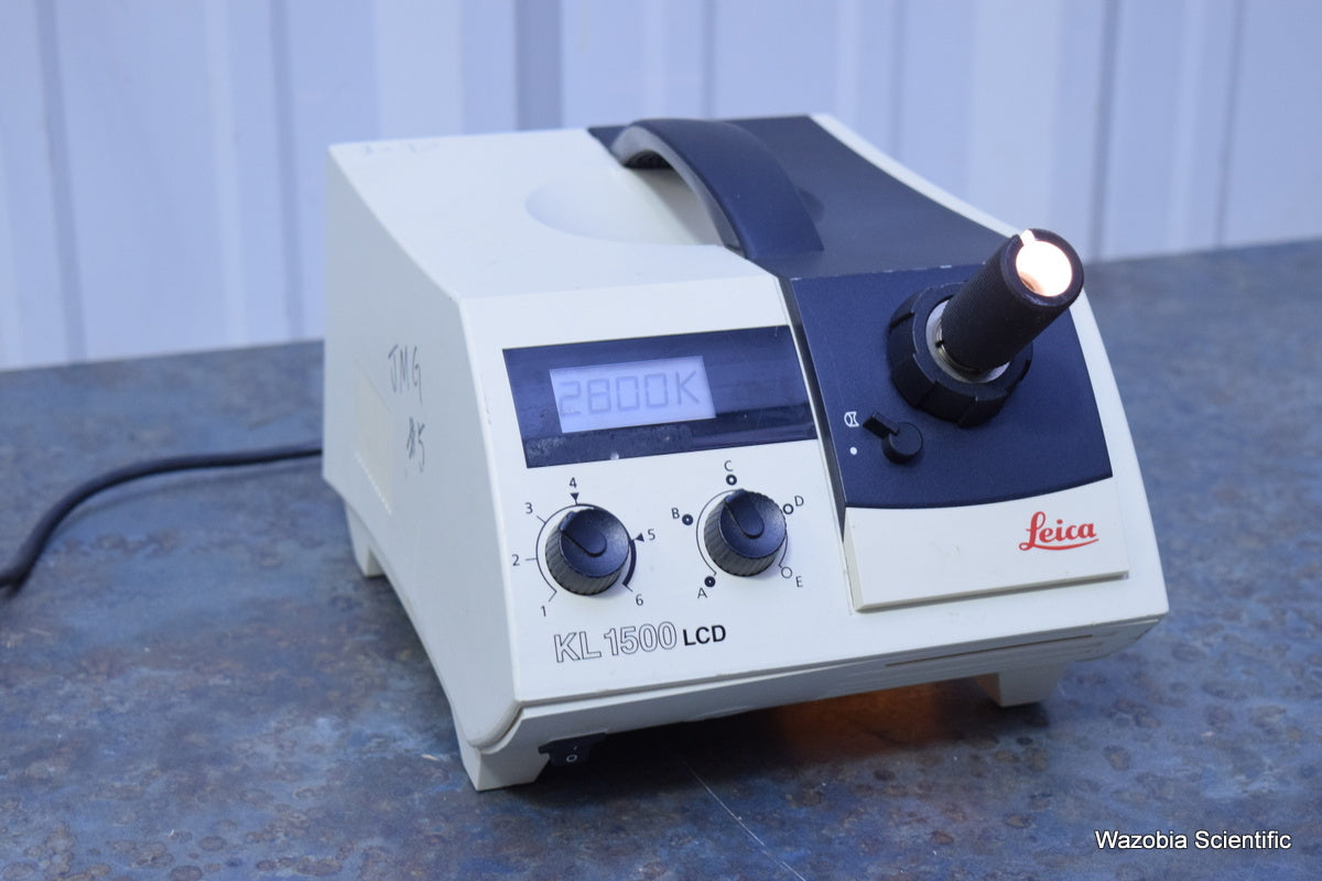 LEICA SCHOTT KL 1500 LCD FIBER OPTIC LIGHT SOURCE ILLUMINATOR