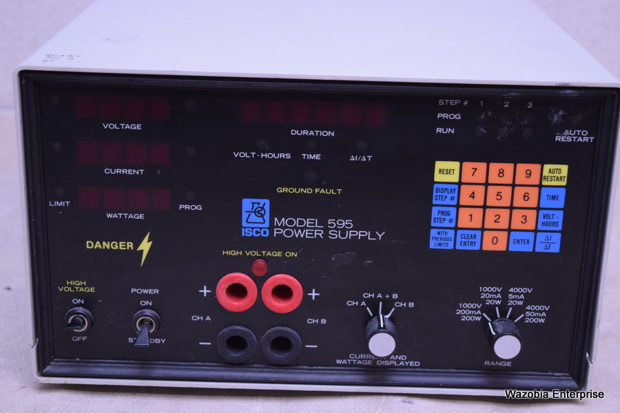 ISCO ELECTROPHORESIS POWER SUPPLY MODEL 595