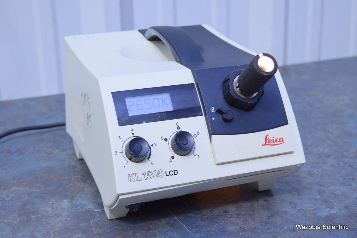 LEICA SCHOTT KL 1500 LCD FIBER OPTIC LIGHT SOURCE ILLUMINATOR