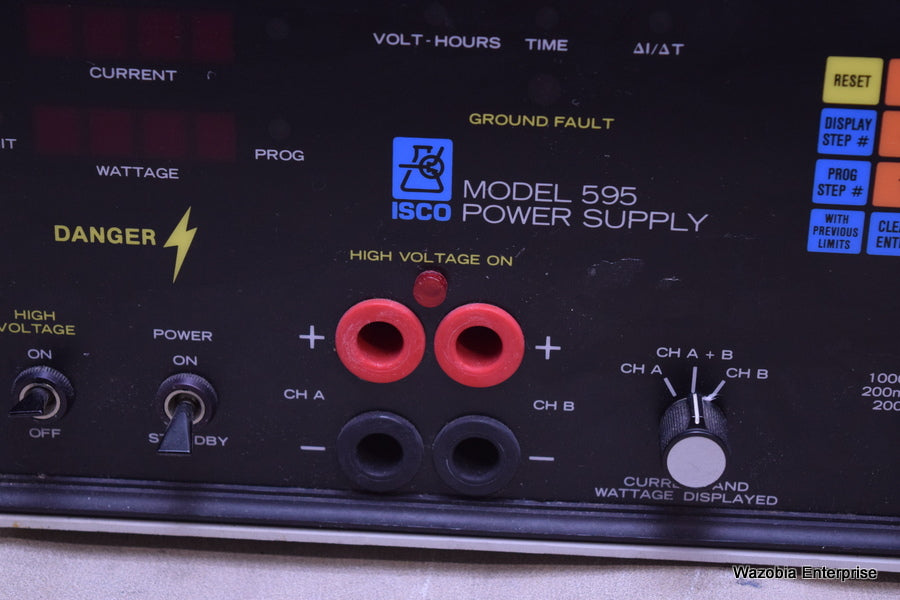 ISCO ELECTROPHORESIS POWER SUPPLY MODEL 595