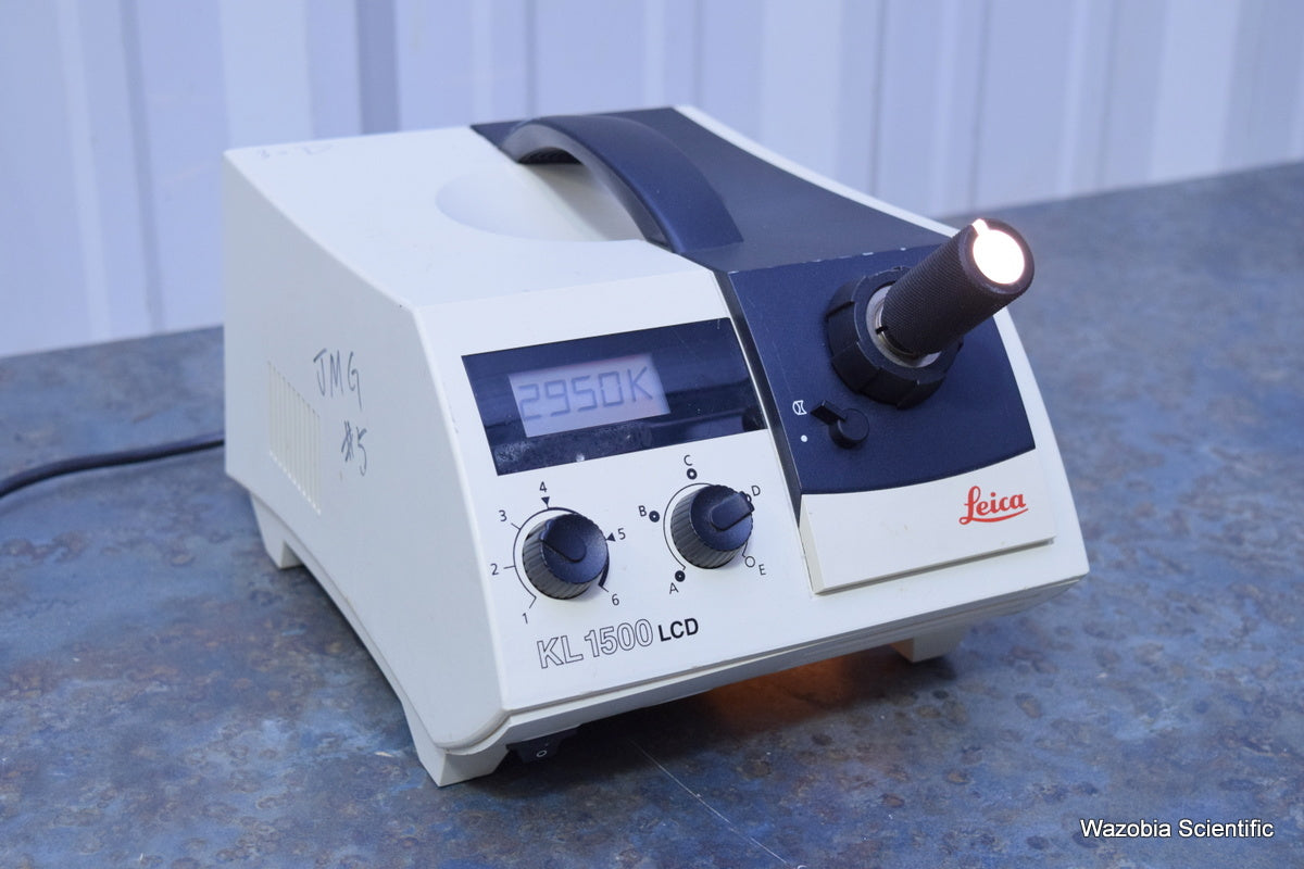 LEICA SCHOTT KL 1500 LCD FIBER OPTIC LIGHT SOURCE ILLUMINATOR