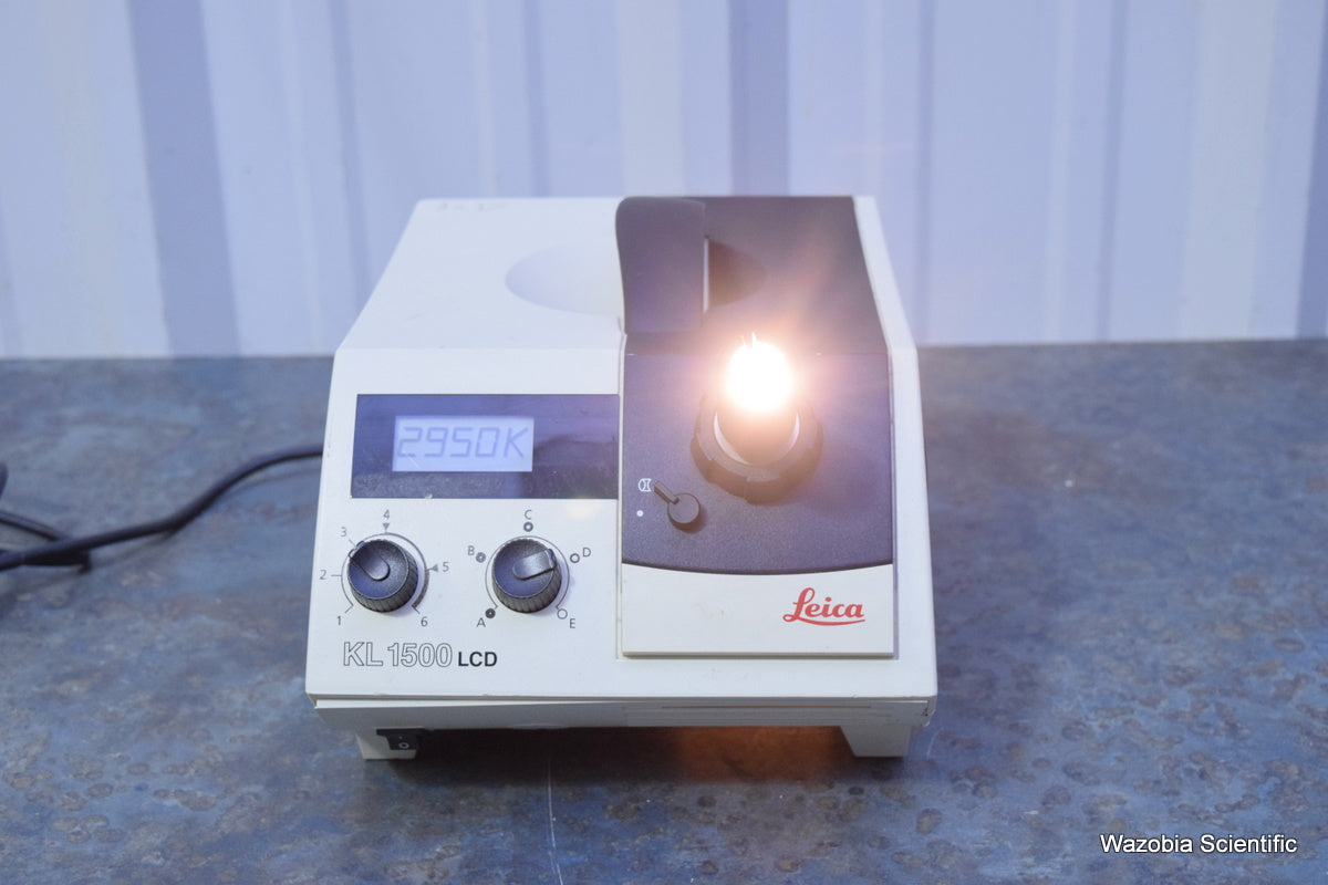 LEICA SCHOTT KL 1500 LCD FIBER OPTIC LIGHT SOURCE ILLUMINATOR