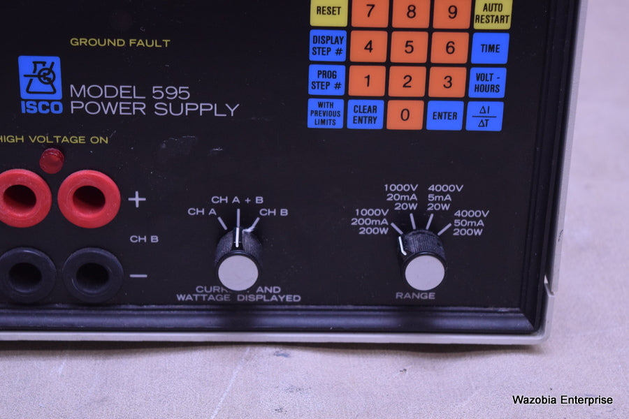 ISCO ELECTROPHORESIS POWER SUPPLY MODEL 595