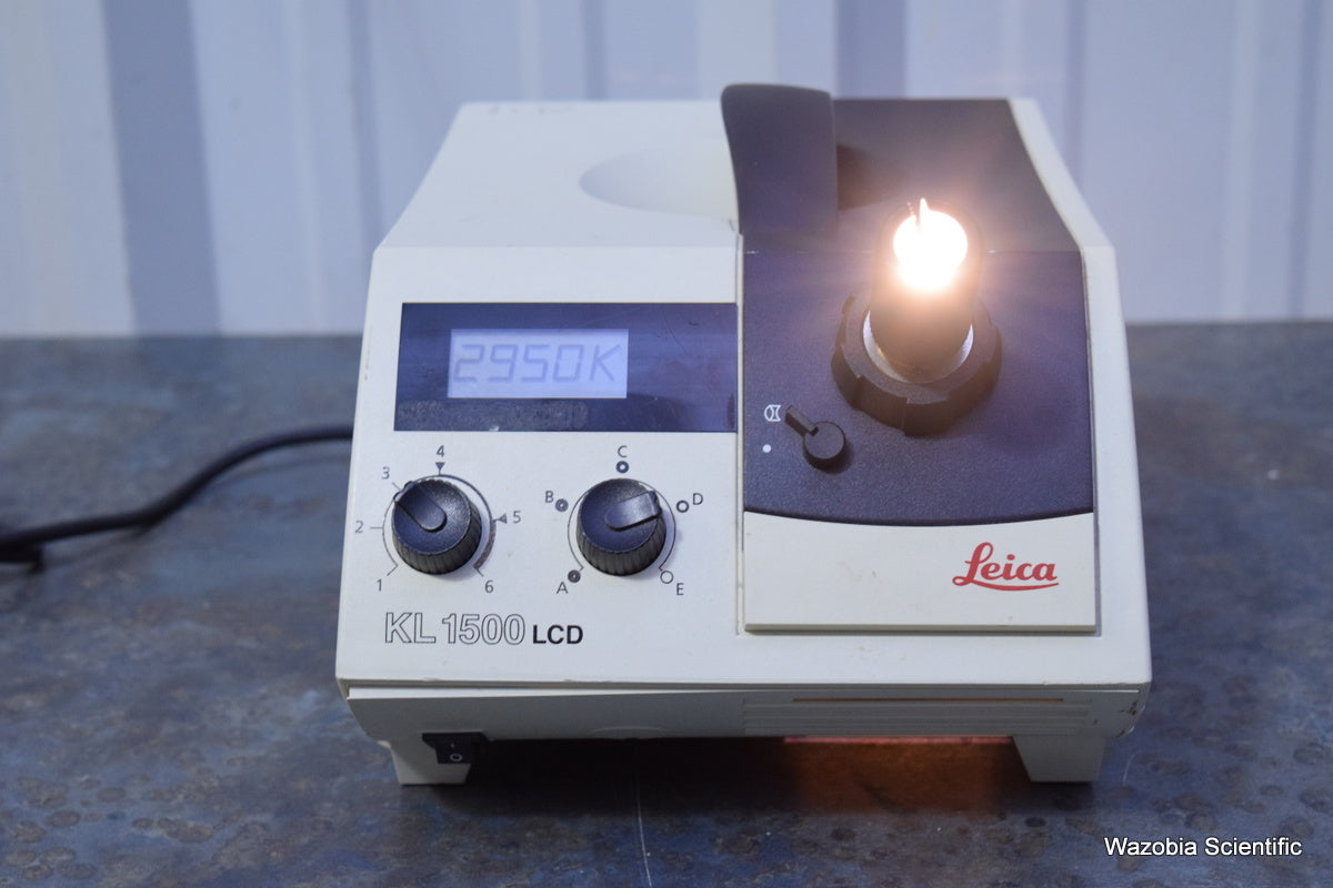 LEICA SCHOTT KL 1500 LCD FIBER OPTIC LIGHT SOURCE ILLUMINATOR