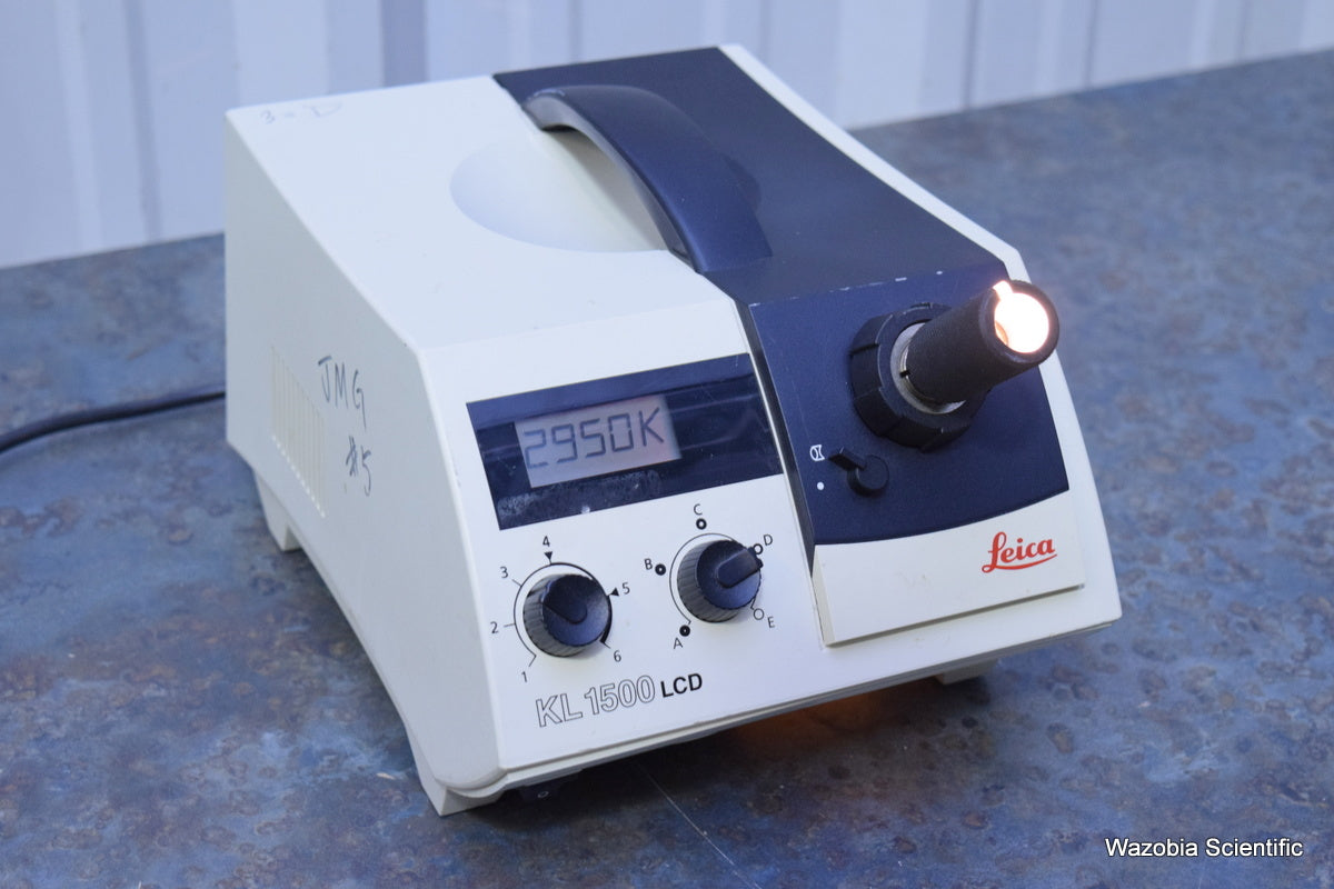 LEICA SCHOTT KL 1500 LCD FIBER OPTIC LIGHT SOURCE ILLUMINATOR