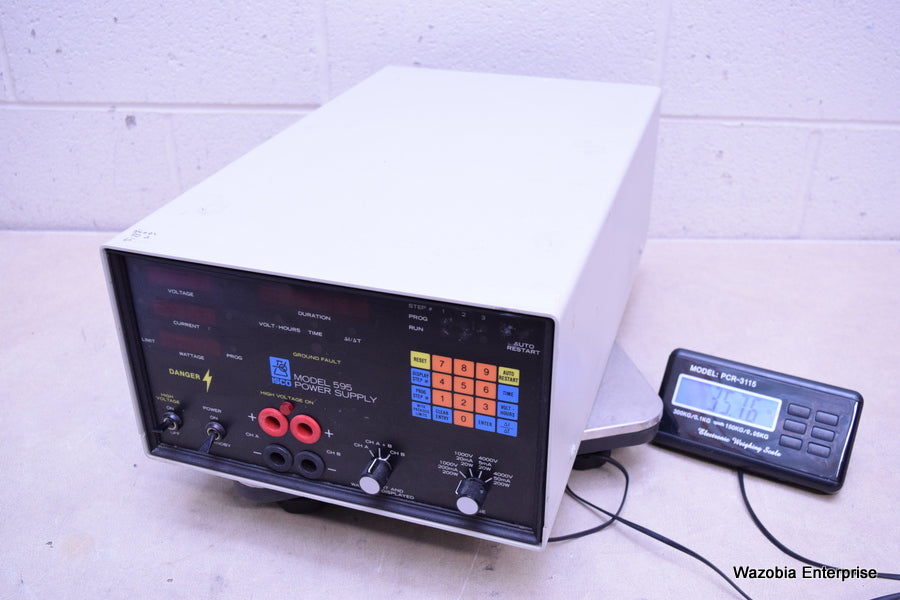 ISCO ELECTROPHORESIS POWER SUPPLY MODEL 595