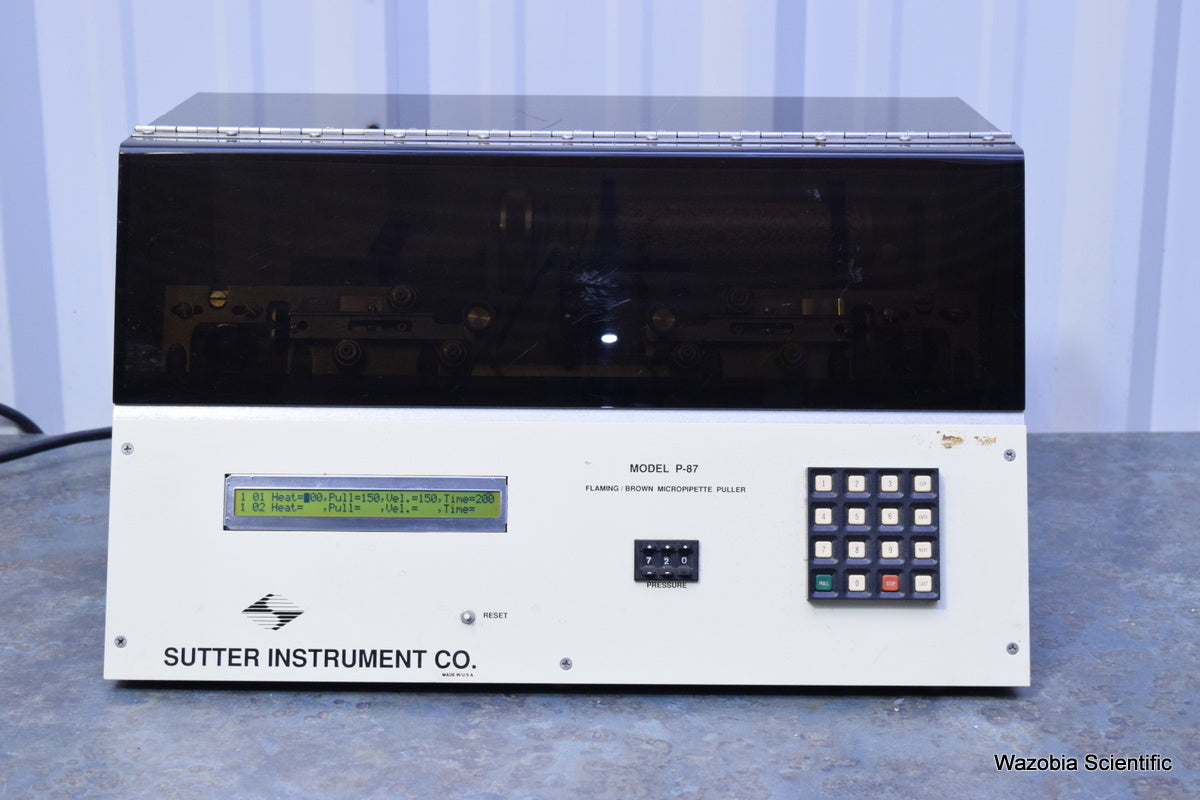 SUTTER INSTRUMENT MODEL P-87 FLAMING BROWN MICROPIPETTE PULLER