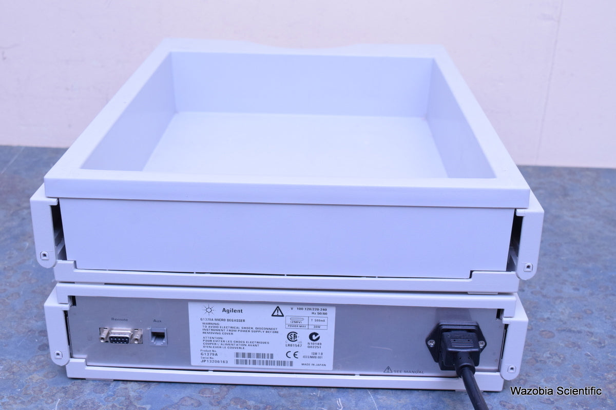 AGILENT 1100 HPLC G1379A DEGASSER AND SAMPLE TRAY