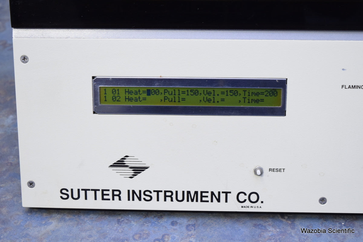 SUTTER INSTRUMENT MODEL P-87 FLAMING BROWN MICROPIPETTE PULLER