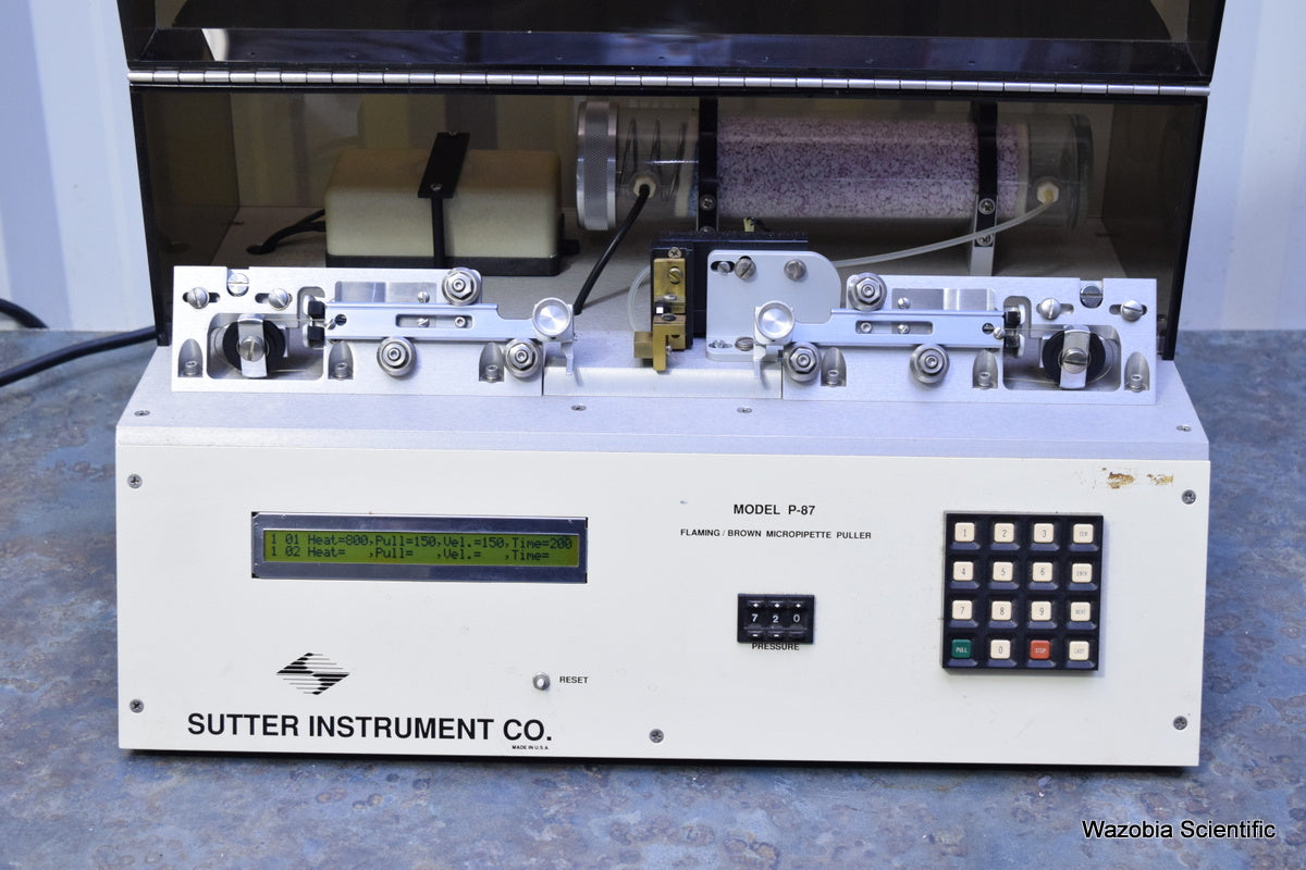 SUTTER INSTRUMENT MODEL P-87 FLAMING BROWN MICROPIPETTE PULLER