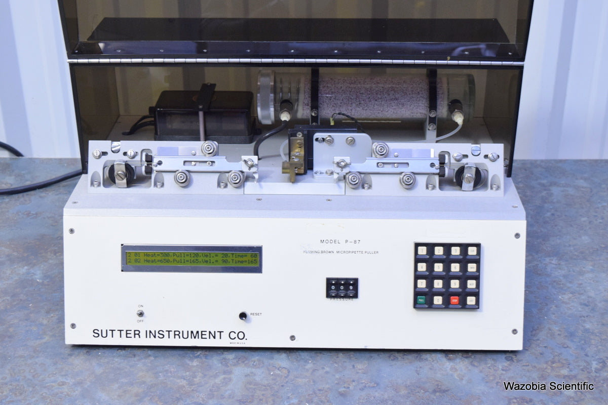 SUTTER INSTRUMENT MODEL P-87 FLAMING BROWN MICROPIPETTE PULLER