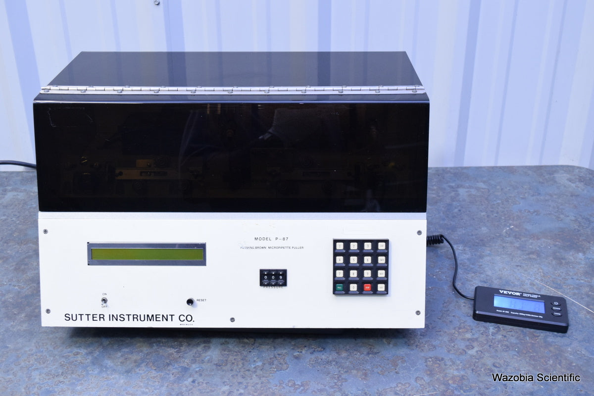 SUTTER INSTRUMENT MODEL P-87 FLAMING BROWN MICROPIPETTE PULLER
