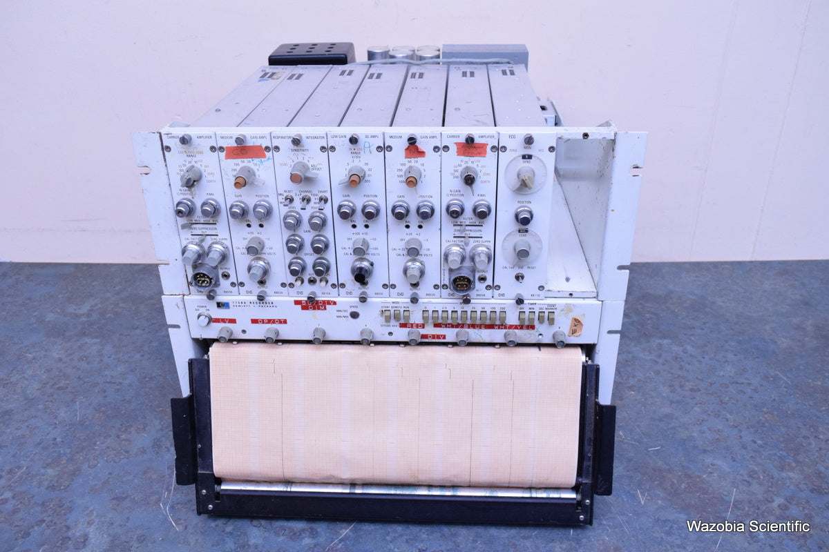 HP 7758A RECORD AMPLIFIER 8805B MEDIUM GAIN 8802A ECG 8811D LOW 8801A INTEGRATOR