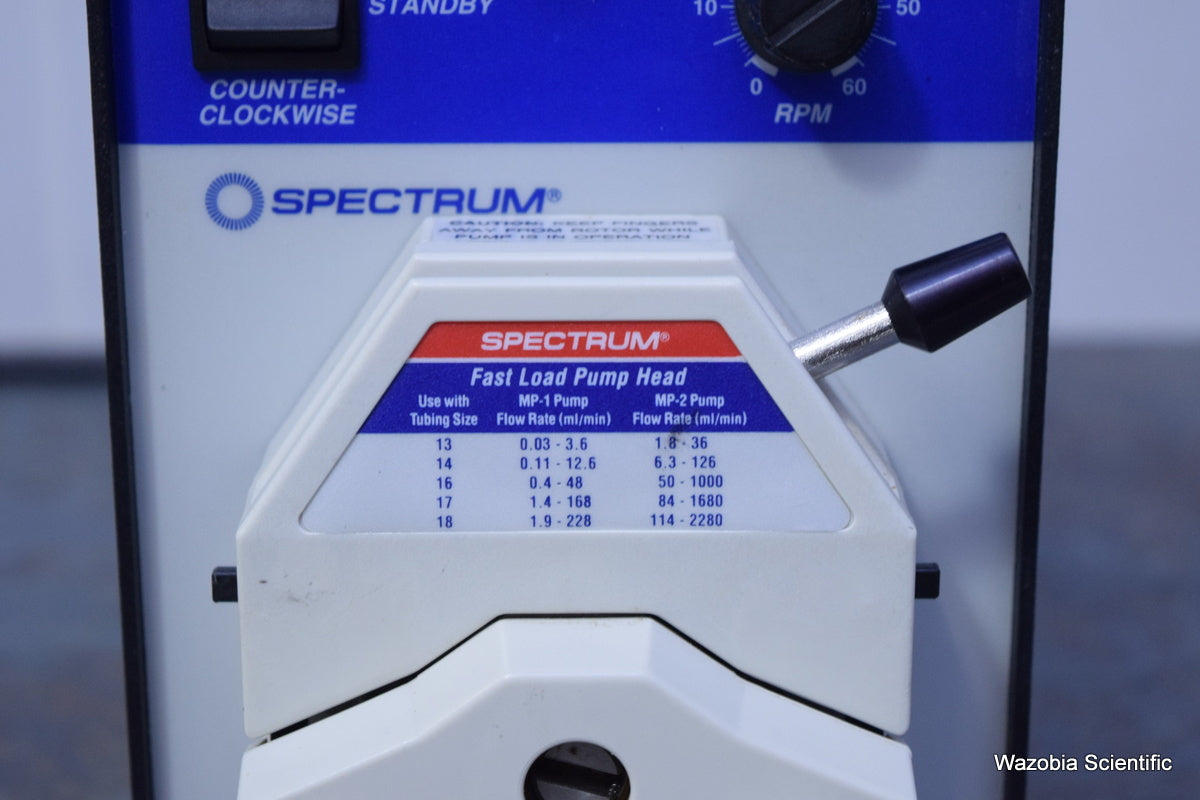 SPECTRUM SPECTRA CHROM MP-1 PUMP 124868 PERISTALTIC PUMP