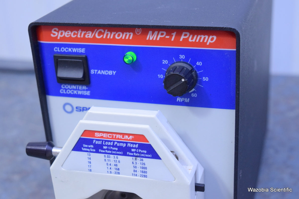 SPECTRUM SPECTRA CHROM MP-1 PUMP 124868 PERISTALTIC PUMP