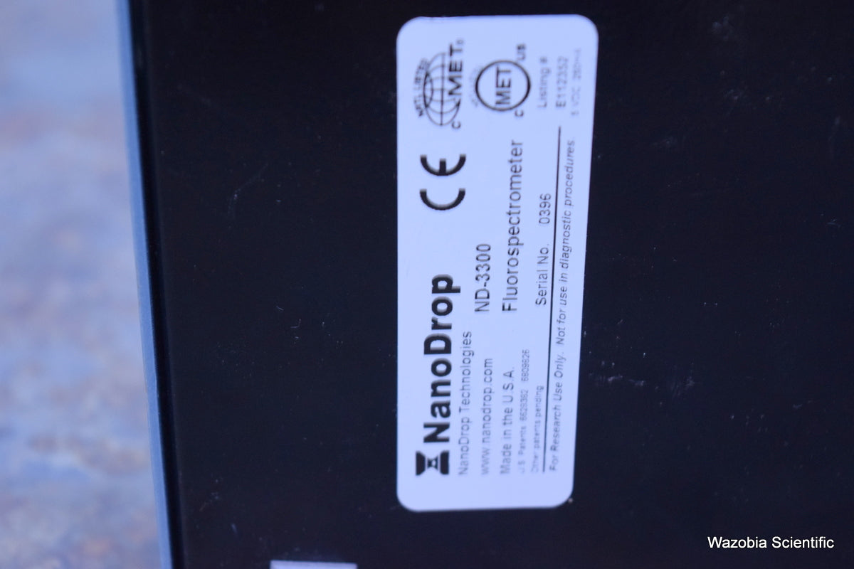 THERMO SCIENTIFIC NANODROP ND-3300 FLUOROSPECTROMETER ND-3300