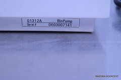 AGILENT 1100 SERIES G1312A BINPUMP BINARY PUMP HPLC