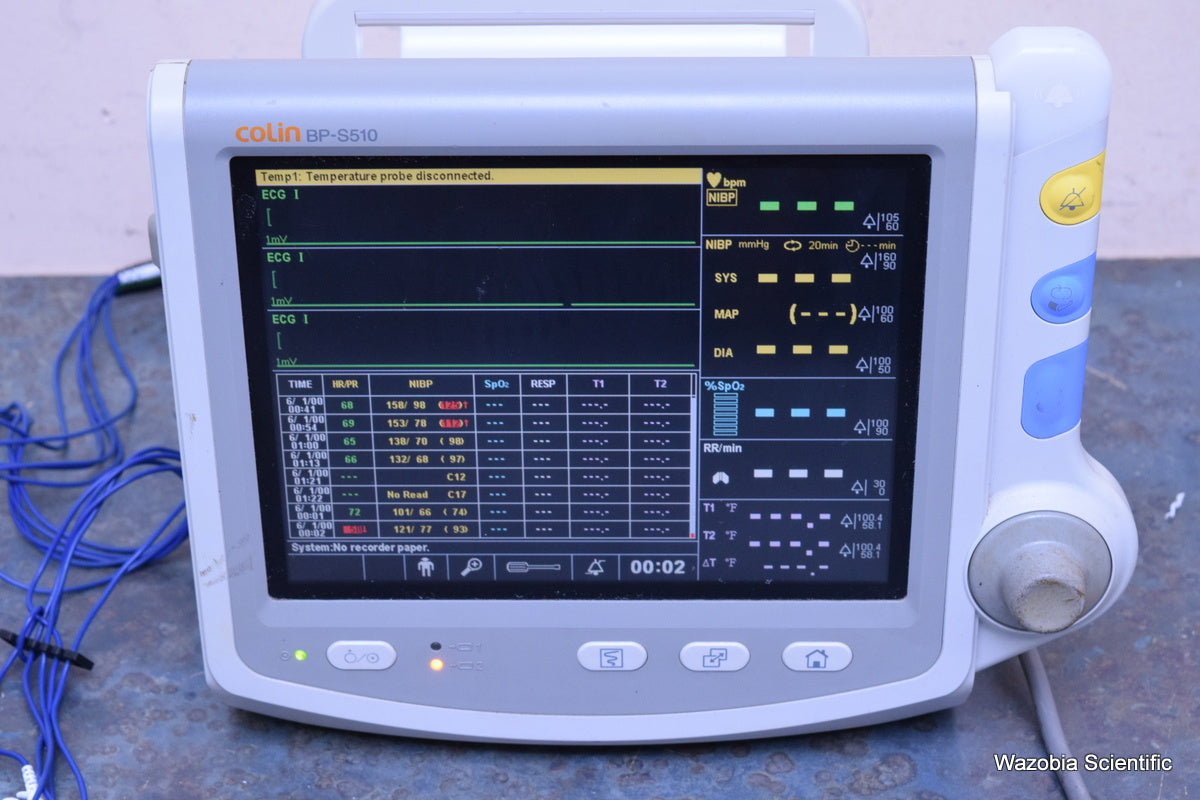 COLIN PATIENT MONITOR MODEL BP-S510