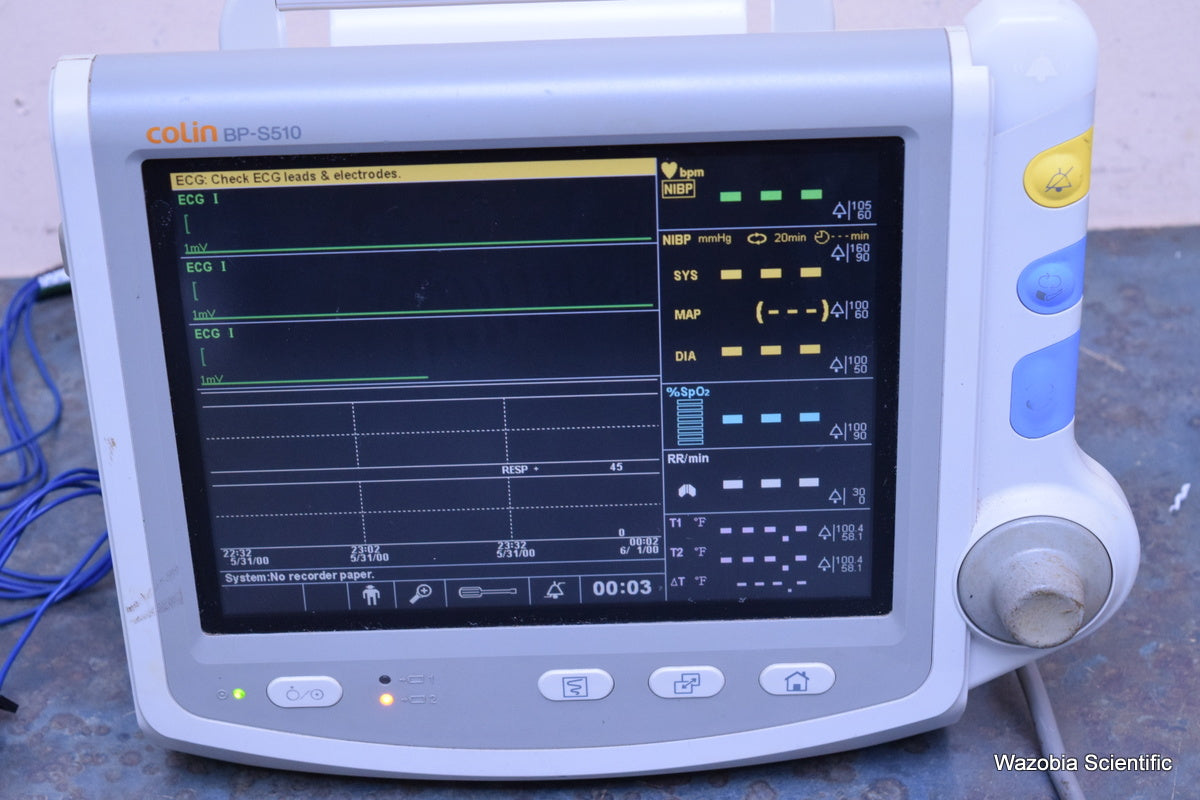 COLIN PATIENT MONITOR MODEL BP-S510