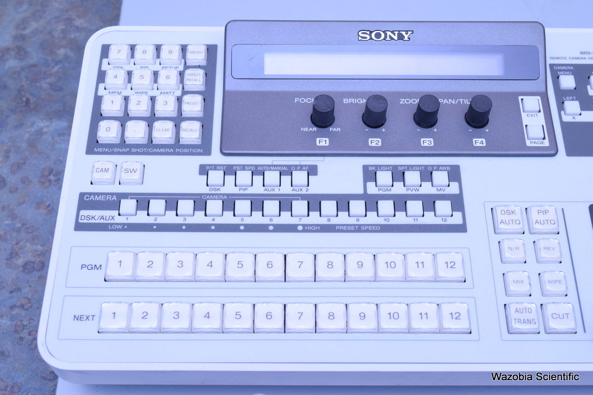 SONY REMOTE CAMERA OPERATING SWITCHER BRS-200 BRS-200PR BRS-200CP