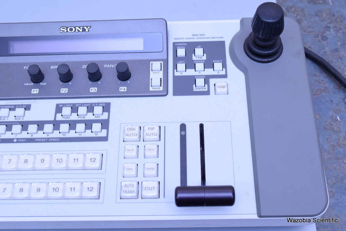 SONY REMOTE CAMERA OPERATING SWITCHER BRS-200 BRS-200PR BRS-200CP