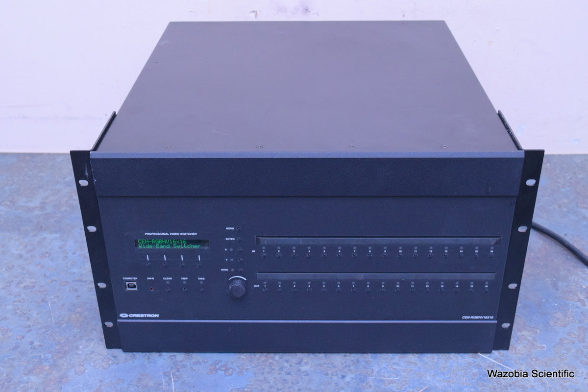 CRESTRON PROFESSIONAL VIDEO SWITCHER CEN-RGBHV16X16 WIDE -BAND RGB MATRIX SWITCH