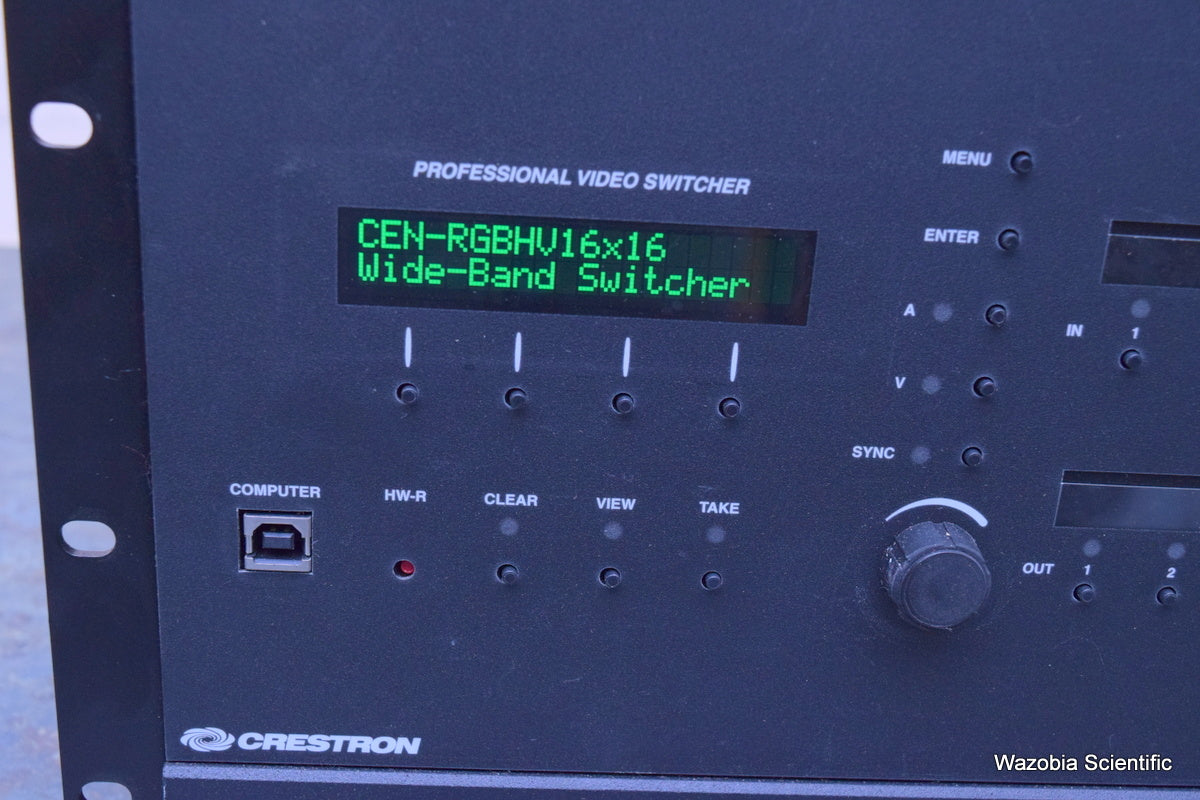 CRESTRON PROFESSIONAL VIDEO SWITCHER CEN-RGBHV16X16 WIDE -BAND RGB MATRIX SWITCH