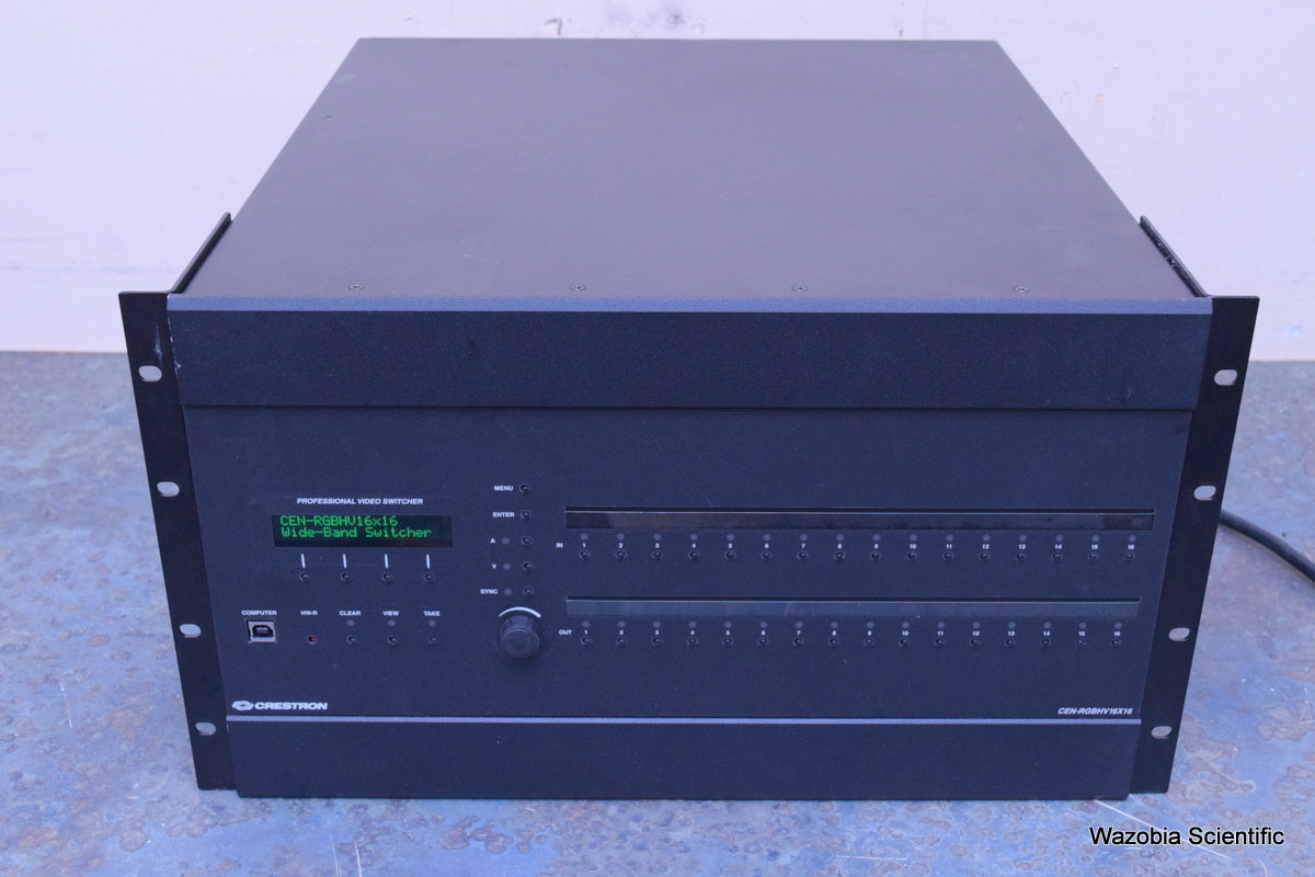 CRESTRON PROFESSIONAL VIDEO SWITCHER CEN-RGBHV16X16 WIDE -BAND RGB MATRIX SWITCH