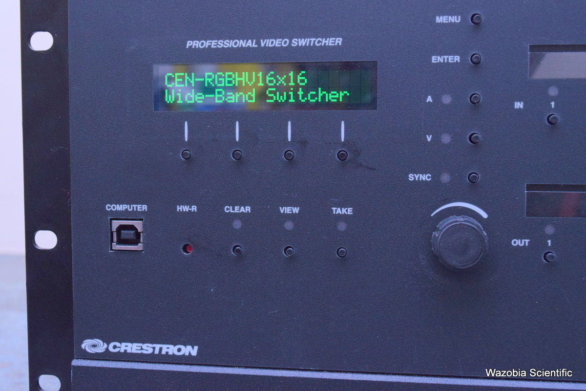 CRESTRON PROFESSIONAL VIDEO SWITCHER CEN-RGBHV16X16 WIDE -BAND RGB MATRIX SWITCH