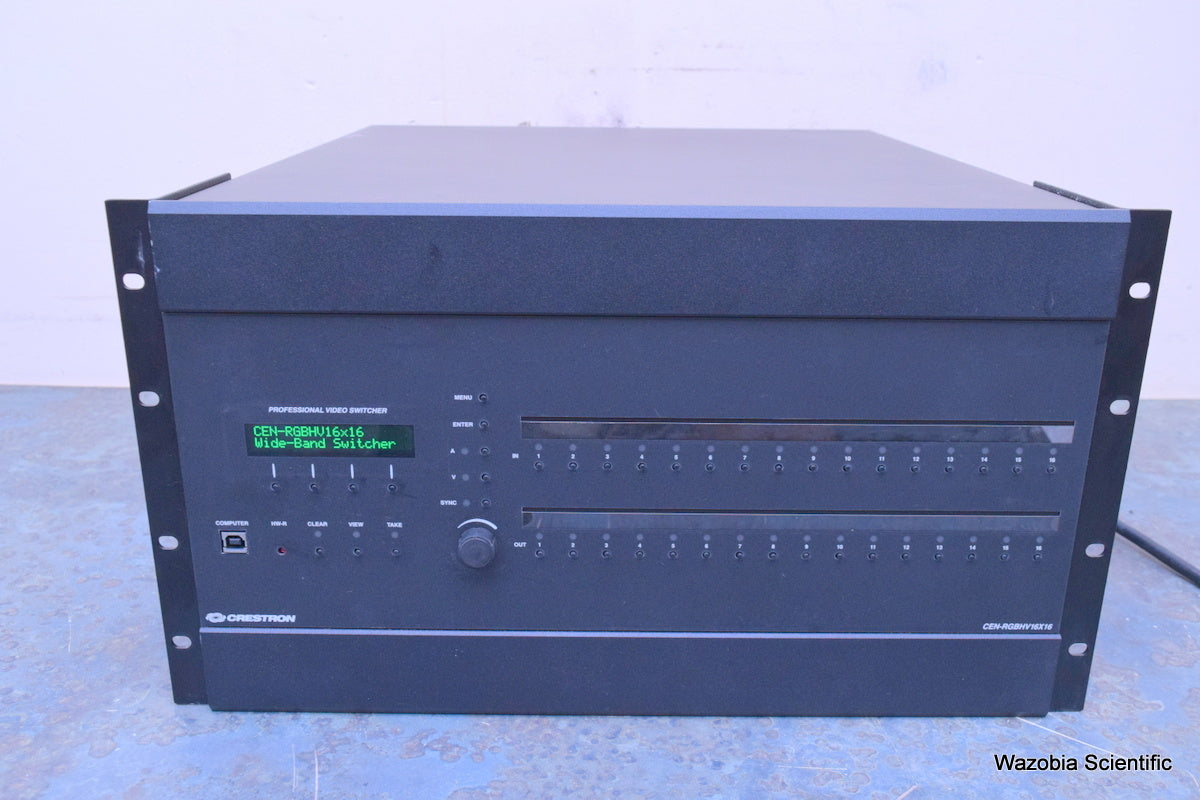 CRESTRON PROFESSIONAL VIDEO SWITCHER CEN-RGBHV16X16 WIDE -BAND RGB MATRIX SWITCH