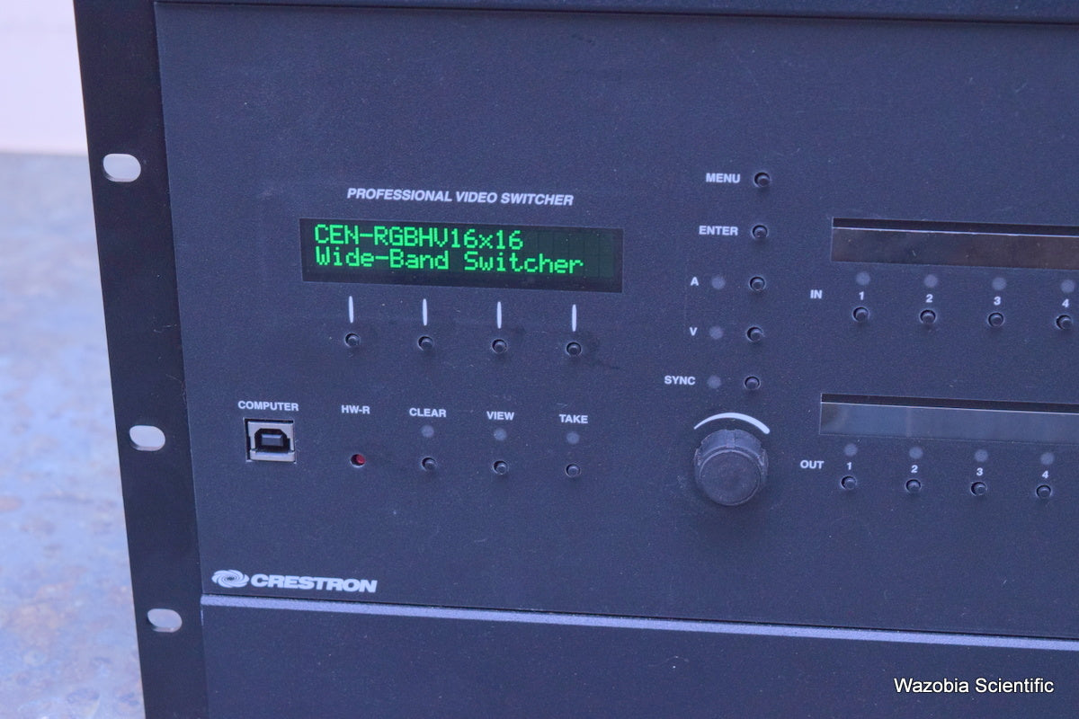 CRESTRON PROFESSIONAL VIDEO SWITCHER CEN-RGBHV16X16 WIDE -BAND RGB MATRIX SWITCH