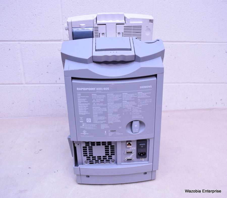 Rapidpoint 400 SIEMENS HEALTHCARE DIAGNOSTICS RAPIDPOINT 400/405 ANALYZER – Wazobia ...