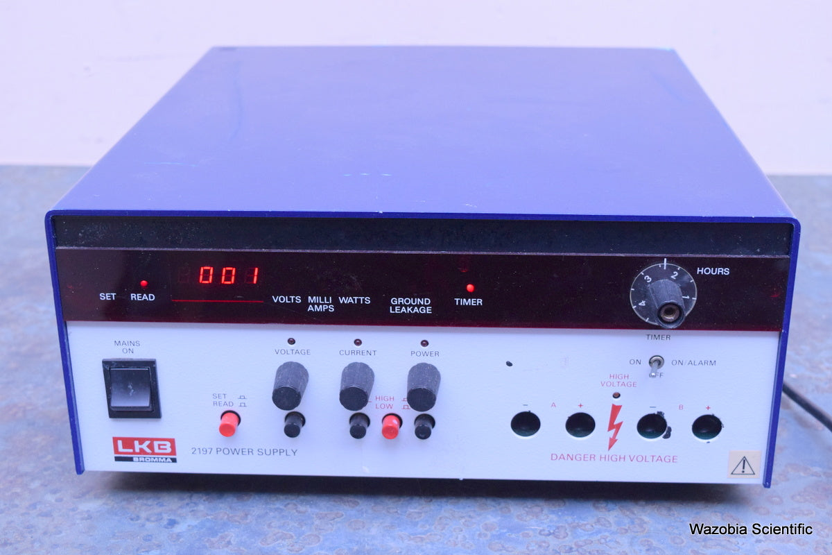 LKB BROMMA 2197 POWER SUPPLY 2197-001 90 01 0950 ELECTROPHORESIS