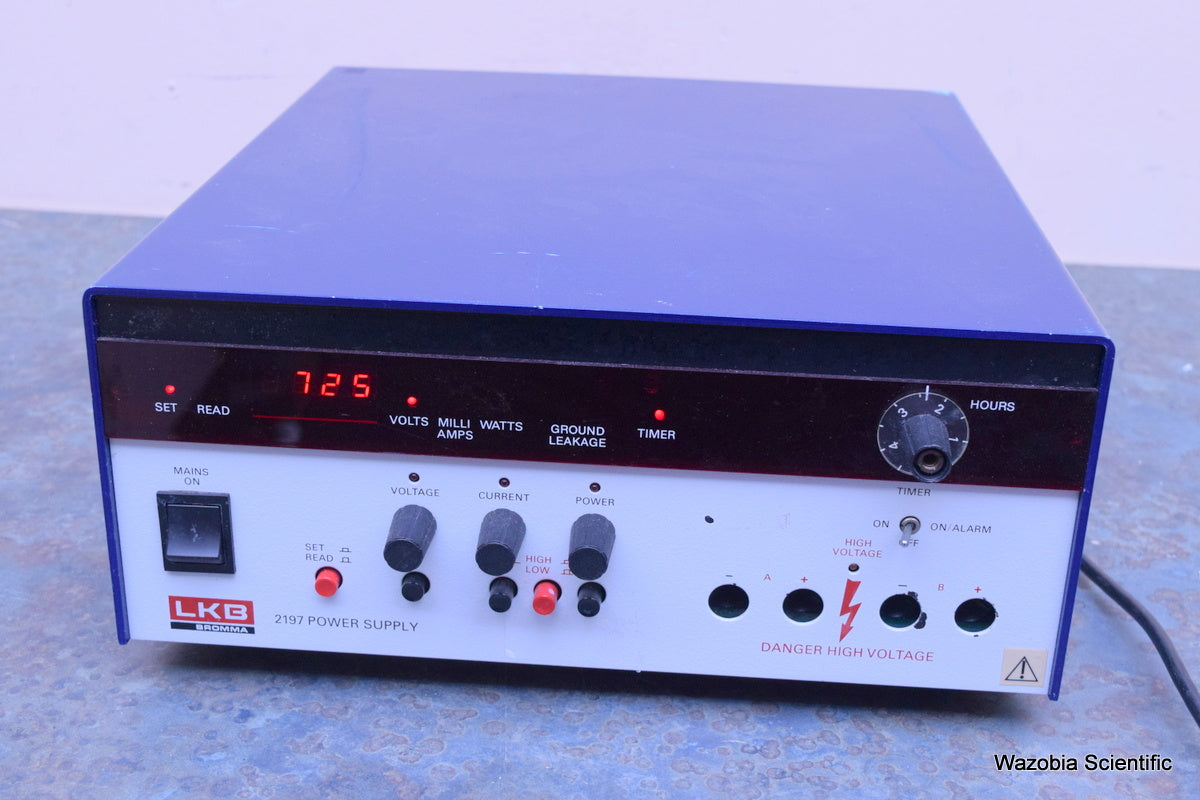 LKB BROMMA 2197 POWER SUPPLY 2197-001 90 01 0950 ELECTROPHORESIS