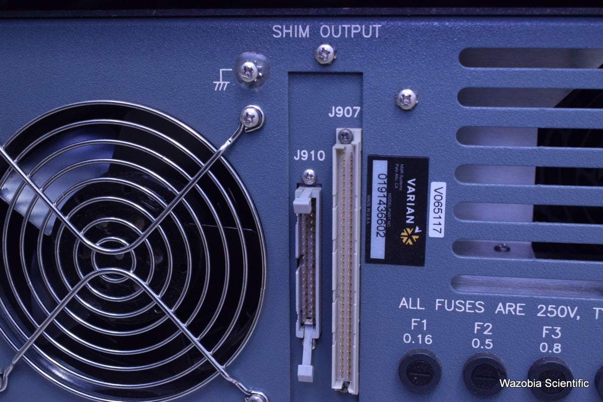 VARIAN NMR SYSTEM  CONSOLE SHIM POWER SUPPLY TEMPERATURE CONTROLLER